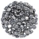 Czech 2-hole Cabochon beads 6mm Crystal Argentic Full